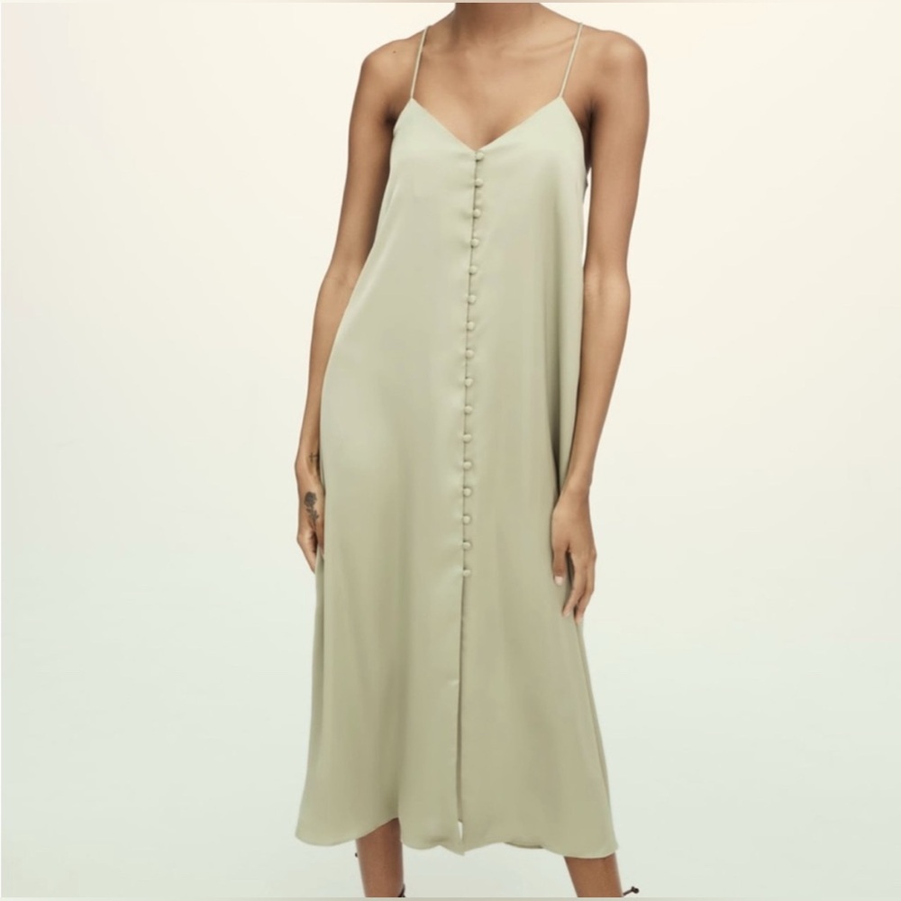 Zara Midi Camisole Slip Dress